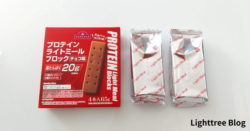 トップバリュ  プロテイン ライトミールブロック（チョコ味）