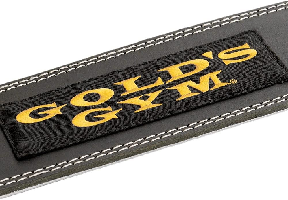ゴールドジム(GOLD'S GYM) トレーニングレザーベルトBK G3368｜特徴｜刺繍部分