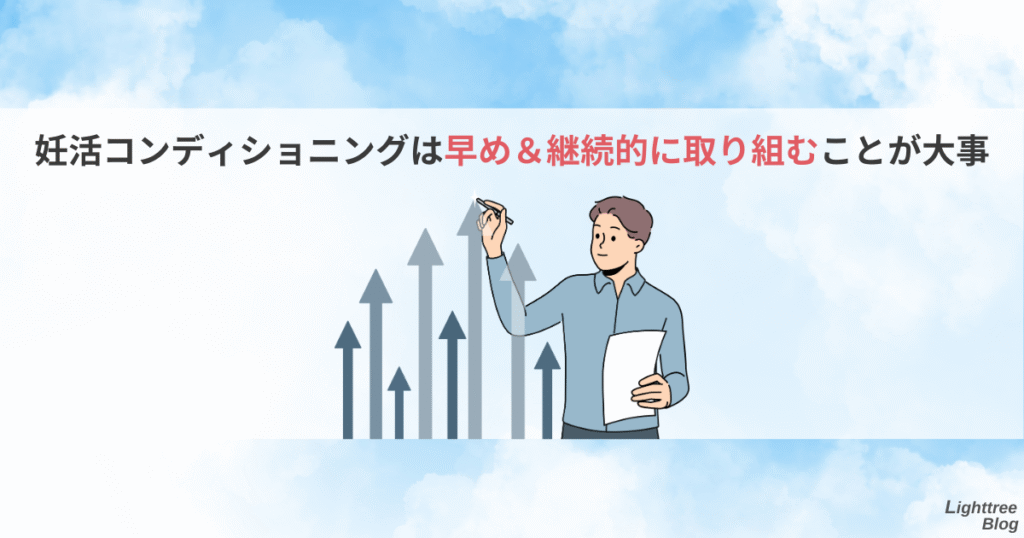 妊活コンディショニングは早め&継続的に取り組むことが大事