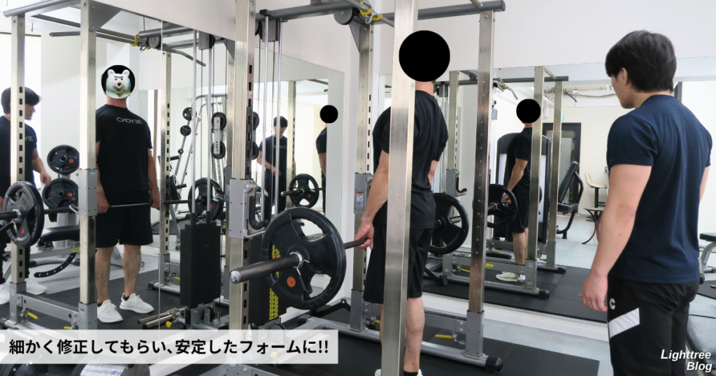 細かく修正してもらい、安定したフォームに！