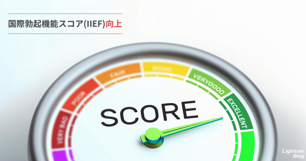 国際勃起機能スコア（IIEF）向上