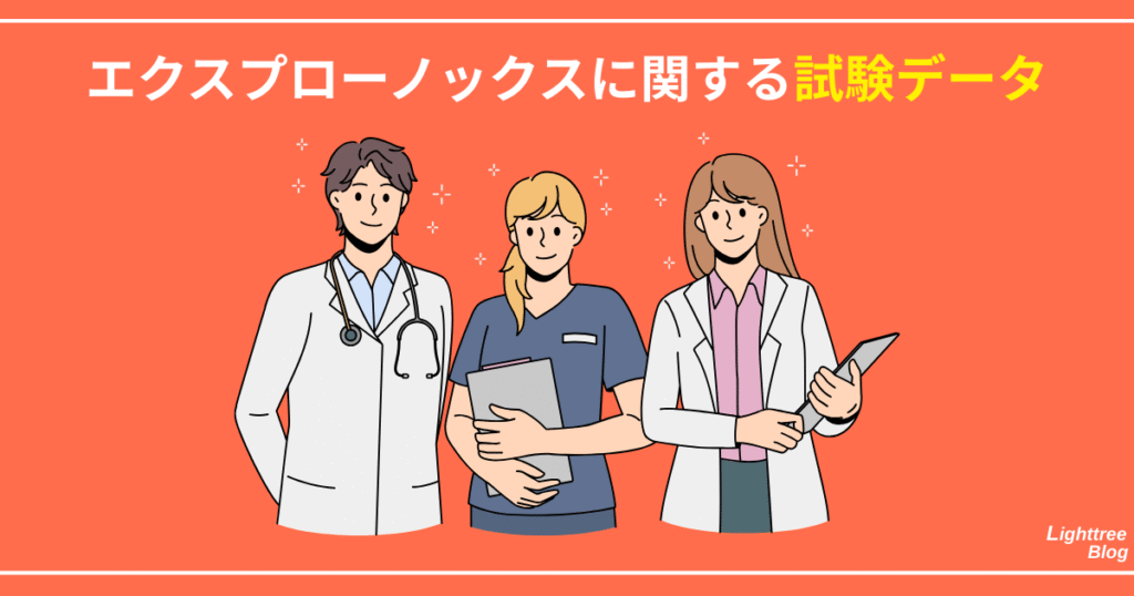 エクスプローノックスに関する試験データ
