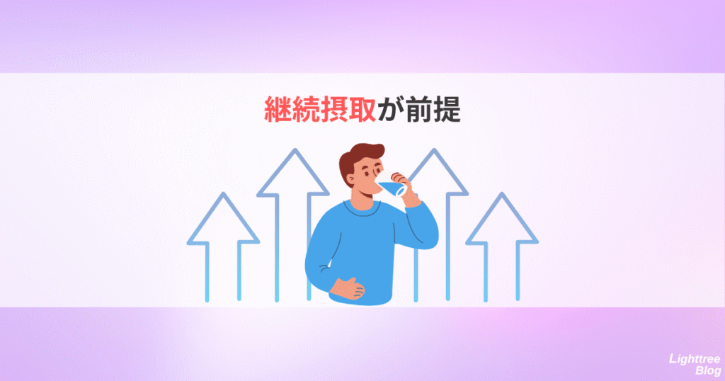 継続摂取が前提