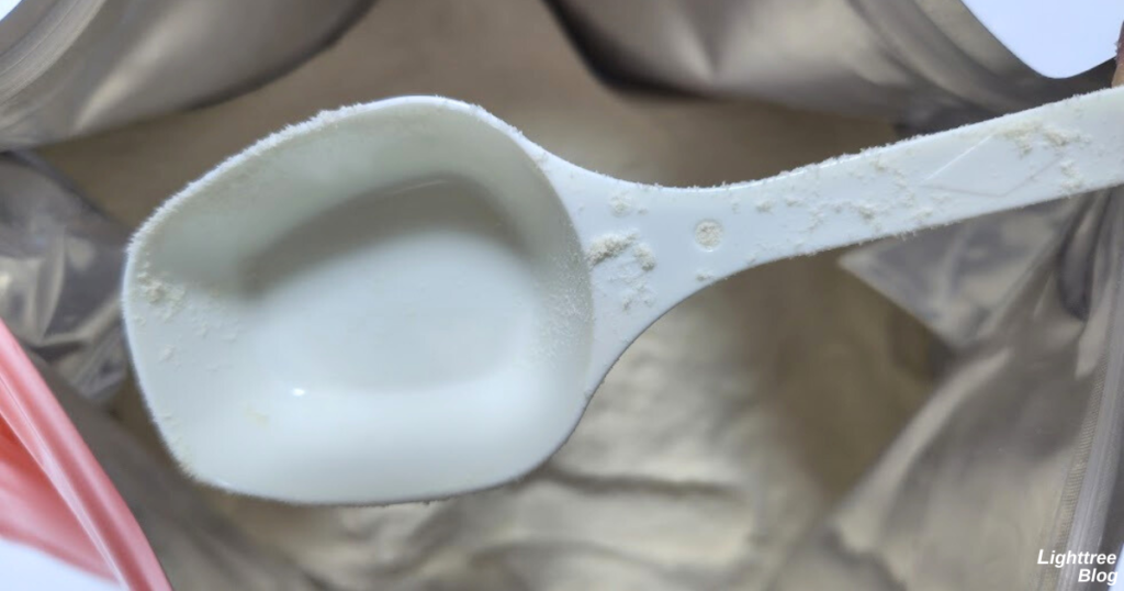 LIMITEST（リミテスト）のホエイプロテイン ULTRA VALUE【プレーン】スプーン発見