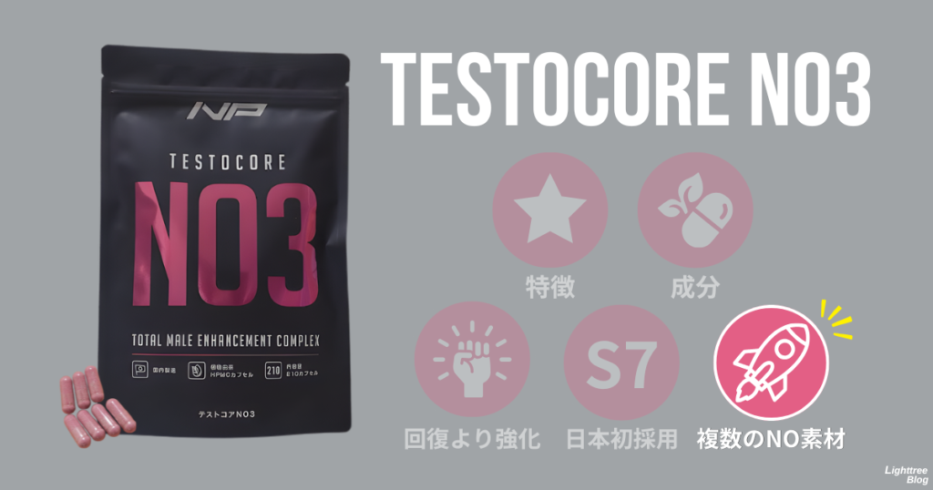 テストコアNO3：複数のNO素材